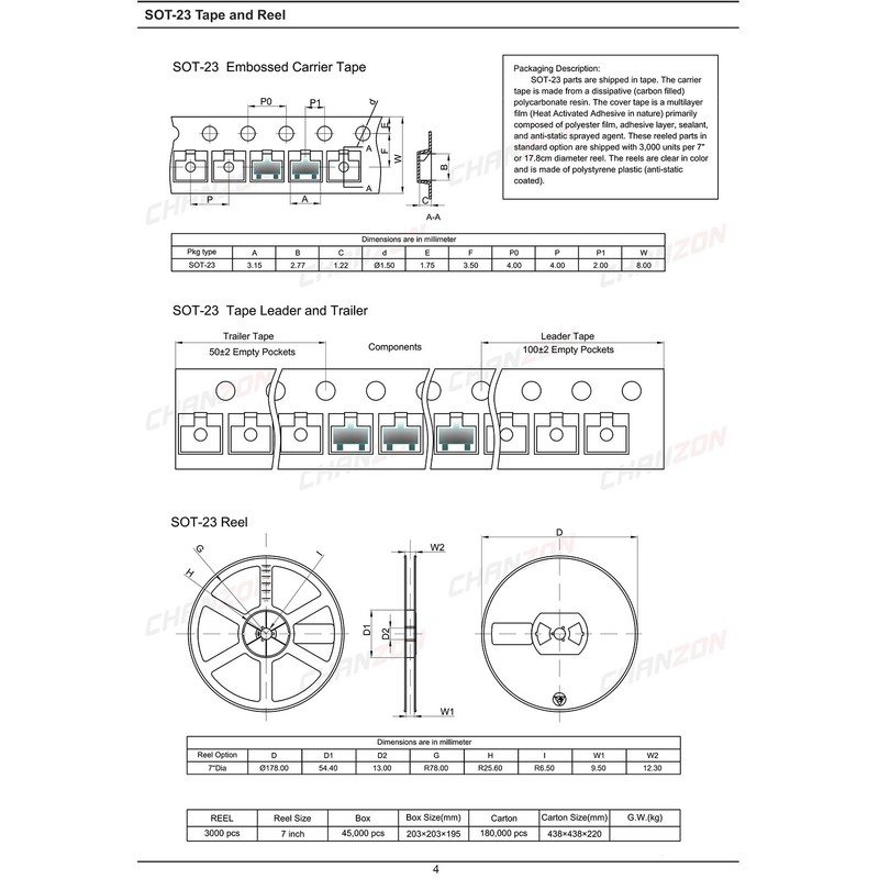 (Pack of 100) Chanzon BAV70 SMD Small Signal Quick Switch