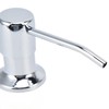 Sink Soap Dispenser Kit with Silicone Tube Stainless Steel Electroplating