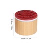 12Pcs Birthday Stamps Wooden Handle Assorted Style Clear Pattern Wooden