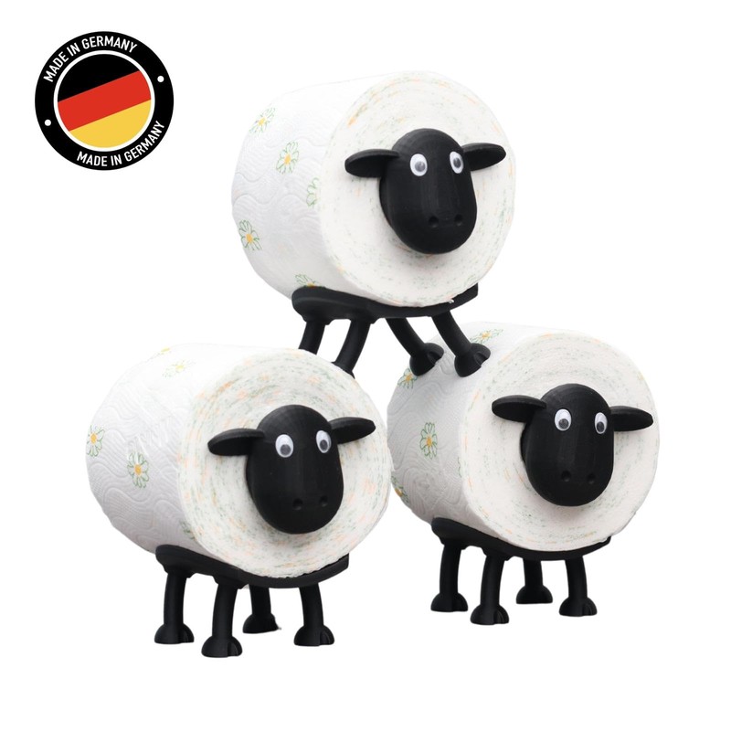 Cadovation Sheep Toilet Roll Holder - Toilet Roll Holder Made