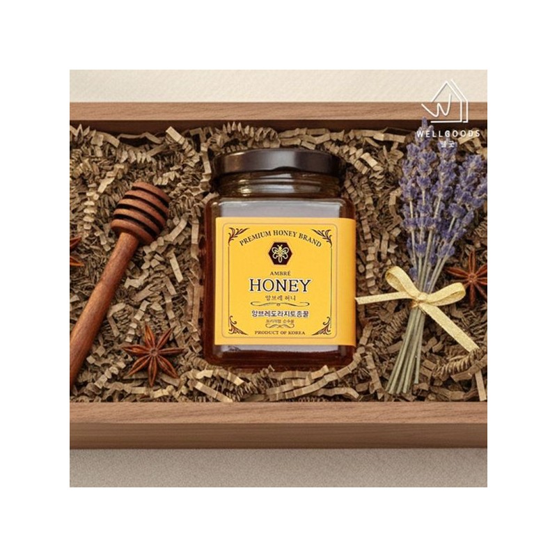 웰굿 충북직송 명품 토종벌꿀 도라지꿀 600g Wellgood Direct Shipment Premium