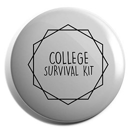 Hippowarehouse College Survival Kit kit Badge Pin 25mm