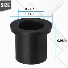 Hoypeyfiy 4Pcs Nylon Wheel Bushing 741-0487C+ Replacement for Craftsman Huskee MTD Troy Bilt