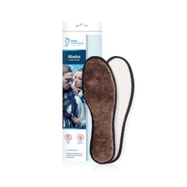 Foot Morning Alaska Cuddly Lambskin & Texas Insoles (1 Pair) - Cold Weather & Winter Shoe Insoles - Non-Slip Thick Insoles for Boots, Trainers (37 EUR Women)