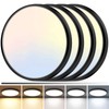 zemty 4Pack LED Flush Mount Ceiling Light, 12Inch 24W Dimmable