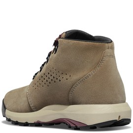 Danner Inquire Chukka 4" Women's Waterproof Hiking Boots - Full-Grain Leather/Suede, Ortholite Footbed, Vibram Outsole for All Terrain, Gray/Plum - 7.5 M