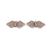 Butterfly Hinge Antique Copper Finish Flush Mount Hinge 2 Hinges