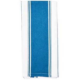 Dexam Love Colour Striped Tea Towel-Moroccan Blue, 71 x 46