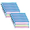 PATIKIL Mesh Zipper Pouch, 12 Pack Nylon B6 Size Pen