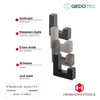 GedoTec® Clothes Hook Set Square Coat Hooks White Coated –