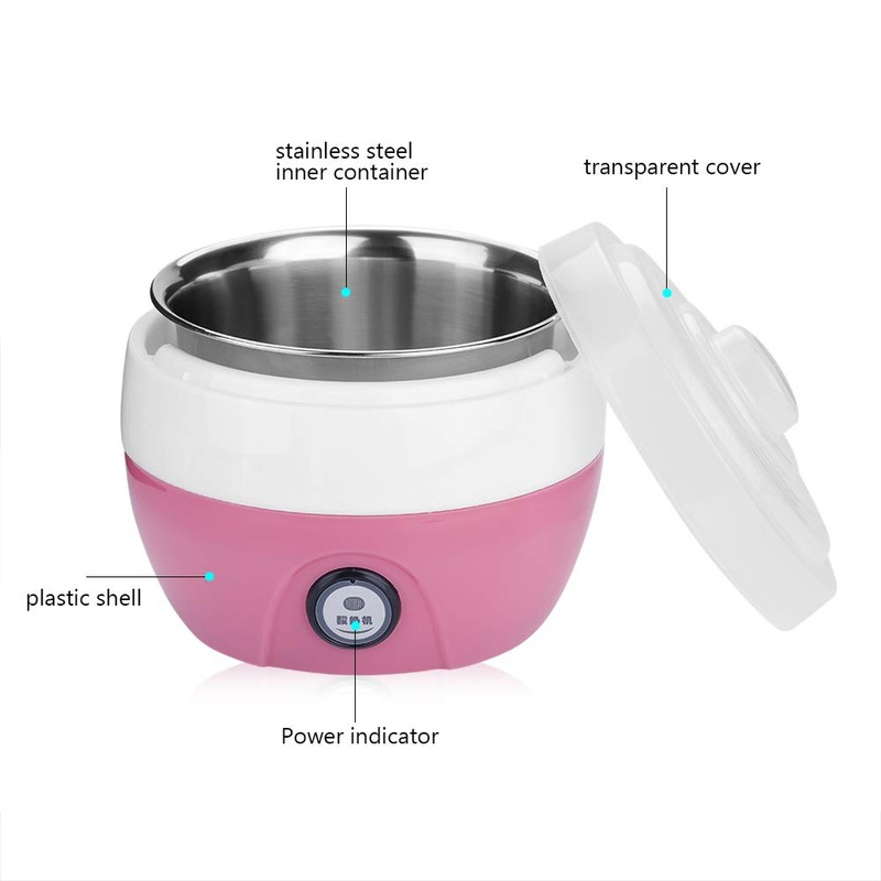 1L Stainless Steel Inner Container Digital Yogurt Machine, DIY Maker