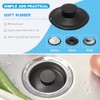 RQYEKDO Kitchen Sink Stopper, 1 Pack 3-1/2" Universal Sink Cover