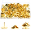 Uigidori 50 Pairs Premium Butterfly Clutch Pin Backs with 8mm