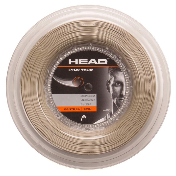 HEAD Unisex – Adult's Lynx Tour Reel Tennis String, Grey, 16