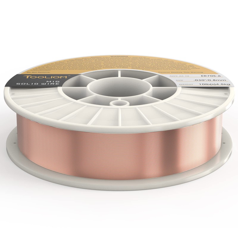 TOOLIOM ER70S-6 .030"(0.8 mm) Mild Steel Mig Solid Welding Wire