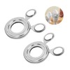 Acxico 2 pcs Kitchen Stainless Cooked Boiled Egg Cutter Scissors
