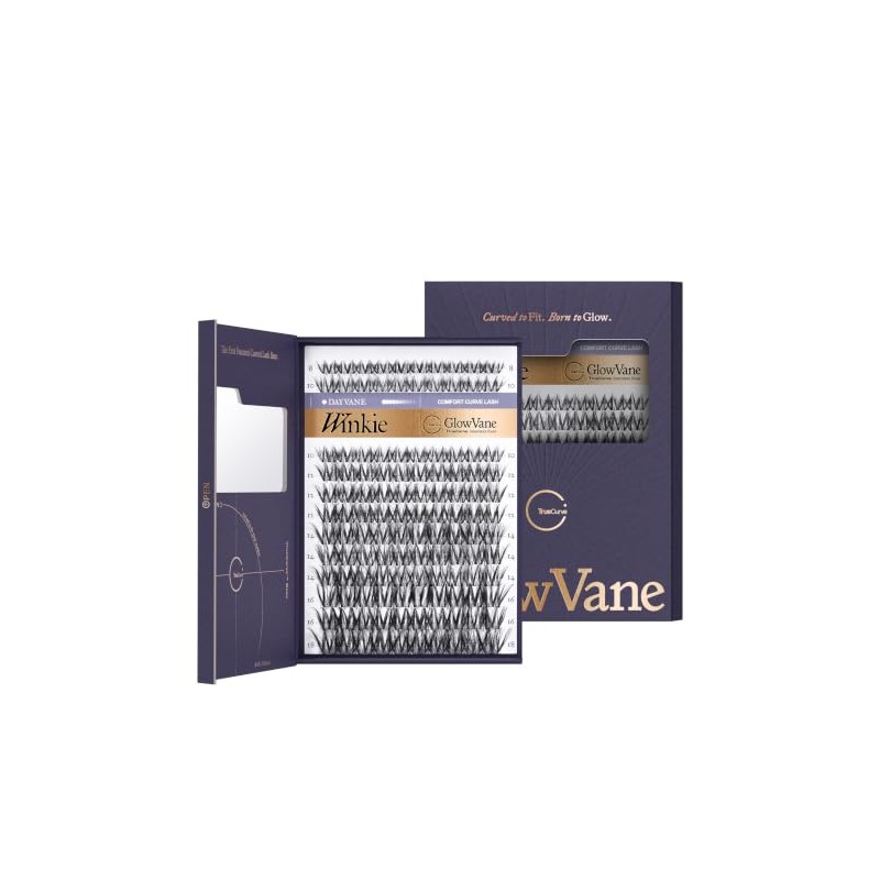 GlowVane TrueCurve 120 Lash Clusters 8-18mm(Winkie)
