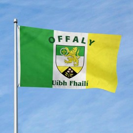 Offaly Ireland County Flag 3x5ft Vivid Color Double Stitched with 2 Brass Grommets