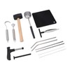 Coconut Opener Tool Set Stainless Steel Coconut Shell Puncher Cutter