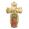 SFI Italian Wooden Wall Cross Decor Our Lady of Guadalupe