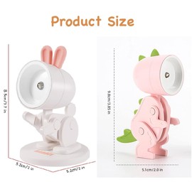 Vercico Pack of 6 Animal Night Light Party Bags Children's Birthday Small Gifts for Children, Mini Animals Lamps Kawaii Guest Gift Girls Boys Random Colour