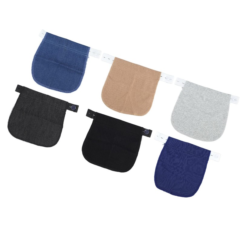 6 Uds Extensor de Pantalones de Maternidad, Tela de Nylon