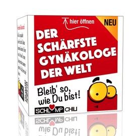 Schlump-Chili The sharpest gynecologist in the world - a funny gift set for the gynecologist. A cool gift idea for doctors e.g. for birthdays, Christmas or as a funny thank you.