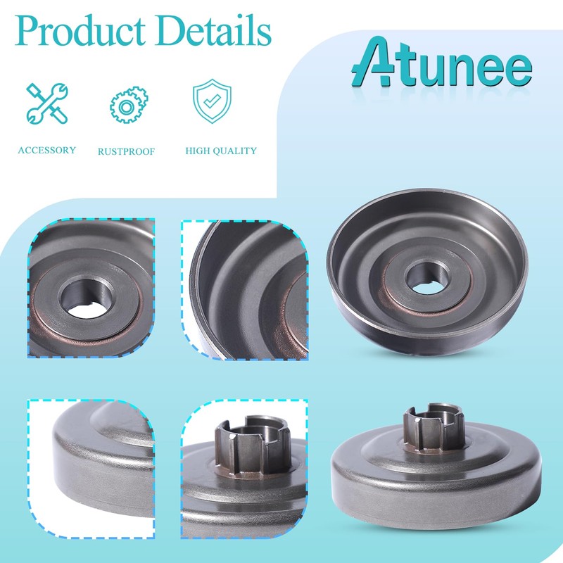 Atunee .325 7T Sprocket Clutch Drum for Husqvarna 455 455