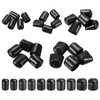 sourcing map 50pcs Round End Protective Caps Rubber Cover 1/2"