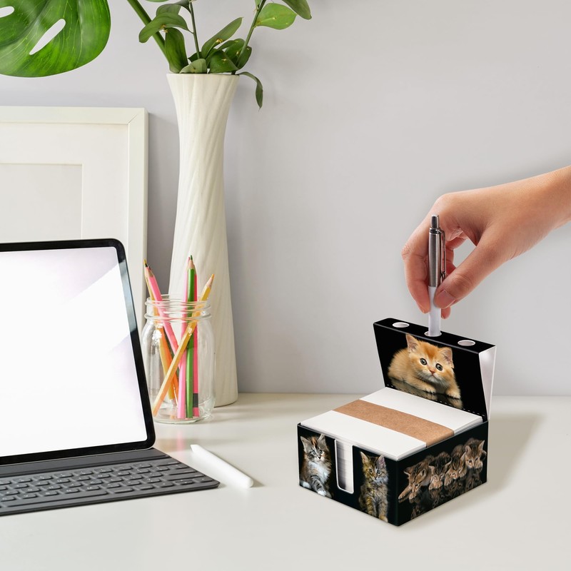 PrintCollect "Cats" note box made of sturdy glued solid cardboard,