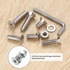 115 Piece M8 Screws Set, M8 Countersunk Screws Set, Flat