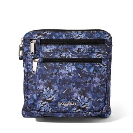 Baggallini Securtex Anti-Theft Crossbody 8.25"x8.25" Travel Purse with RFID, Locking Zippers & Cut-Resistant Strap