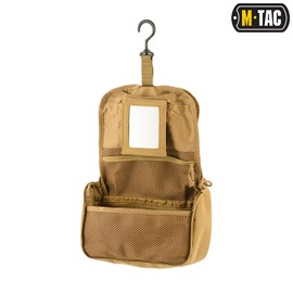 M-Tac Men's Toiletry Bag - Travel Double Kit for Bathroom Shaving Accessories - Waterproof Design, Coyote