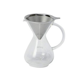 Pyrex CP-8536 Coffee Server 800ml with Stainless Filter, Clear