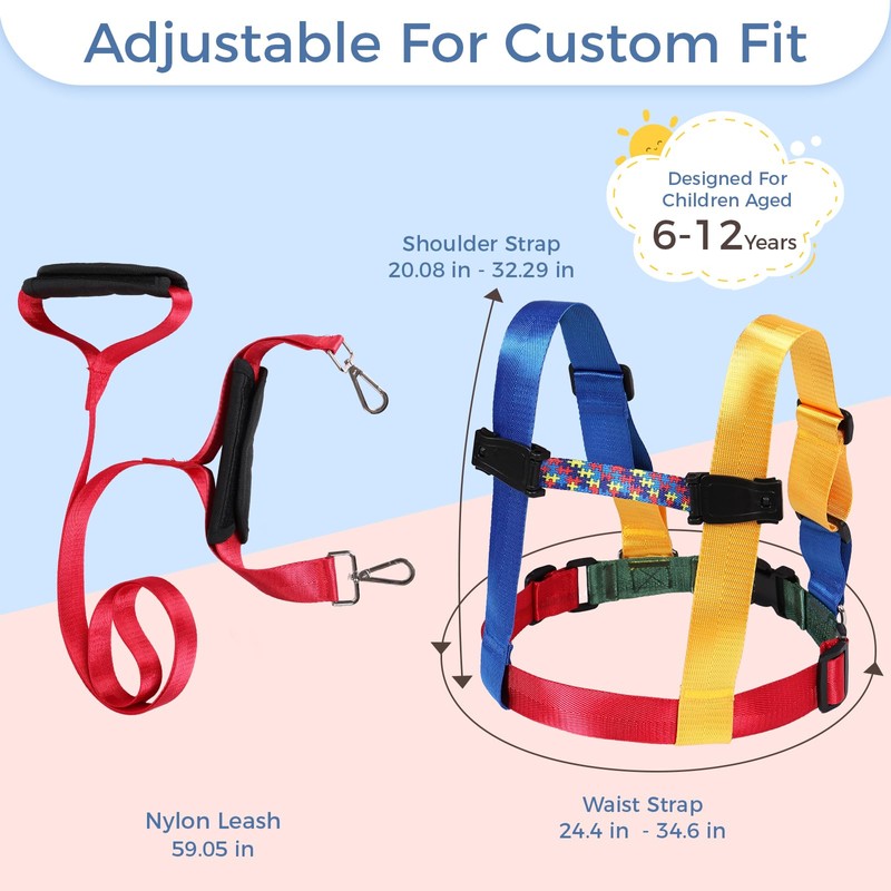 Safety Harness Leash for Big Kids with Autism and Special