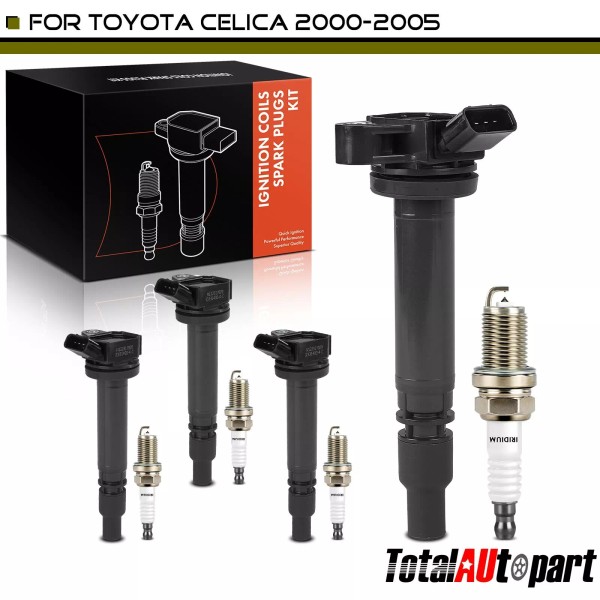 Unbranded 4x Ignition Coil + 4x Double Iridium & Platinum