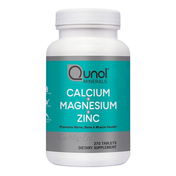 Qunol Calcium 3 in 1 Tablets with Calcium, Magnesium &