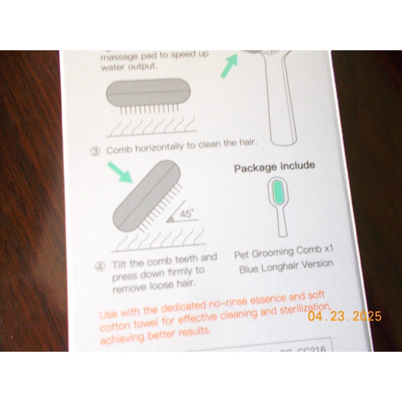 NIOB Petgravity Pet Grooming Comb 2.0 for Cleaning, Fur Removal,