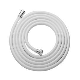 OFFO Shower Hose, Shower Hose, 2.5 m, Universal Shower Pipe with Shower Hose, Washing Machine, High Pressure Shower Hose for Bathroom Fittings, Replacement, White
