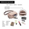 SG SUGU Small Crossbody Purse for Women Trendy Triple Zip