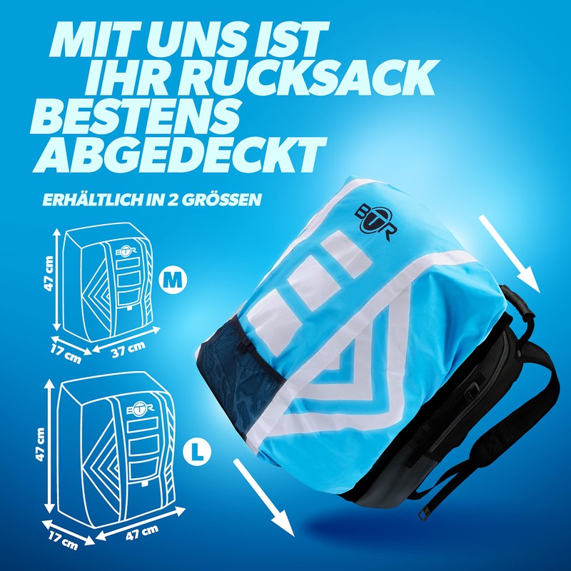 BTR Waterproof Rain Cover For Rucksack, Rain Cover For School