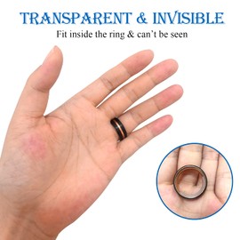 Ring Size Adjuster for Loose Rings Women 57pcs Invisible Transparent Ring Size Reducer Spacer Ring Guard