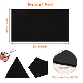 50 x 30 cm Heat Protection Mat, Strong Carbon Felt Fire Protection Mat, Heat Resistant Underlay Up to 800°C, Safe Fire Protection Mat, Fireproof Mat for Table for Welding, Gas Stoves, Small Appliance