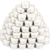 48 Pack White Natural Beeswax Tealight Candles Aluminum Cups 4-5
