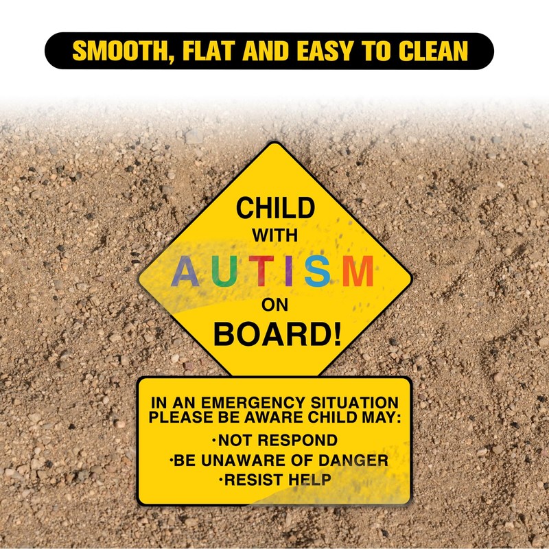 2 Pack Autism Awareness Car Magnets - Child with Autism