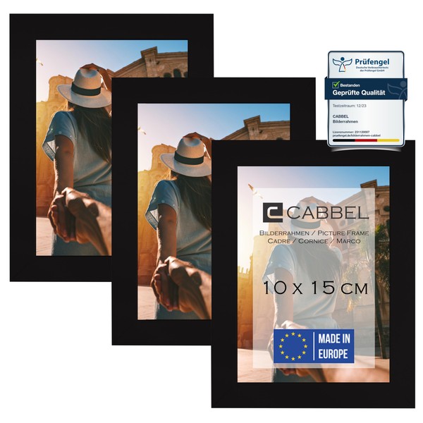 CABBEL Set of 3 Picture Frames 10 x 15 cm,