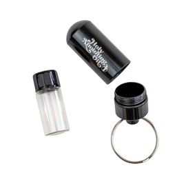 TREE OF LIFE REV. 22:14 Anointing Oil Container Keychain, Silver, 2mL Glass Bottle Inside Protective Metal Casing with Screw-Top Lid, 1/2 Dram Vials for Essential Oils, Holy Water, & Samples