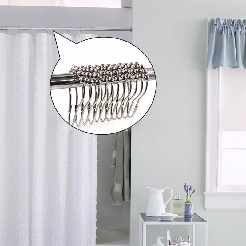 generic 72 Piezas Ganchos Para Cortina De Baño/ganchos Para Cortinas
