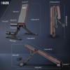 PASYOU Adjustable Weight Bench Press - 700lbs Load Foldable Workout