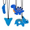 Tagaremuser Pack of 4 Chew Chain for Children, Teething Ring